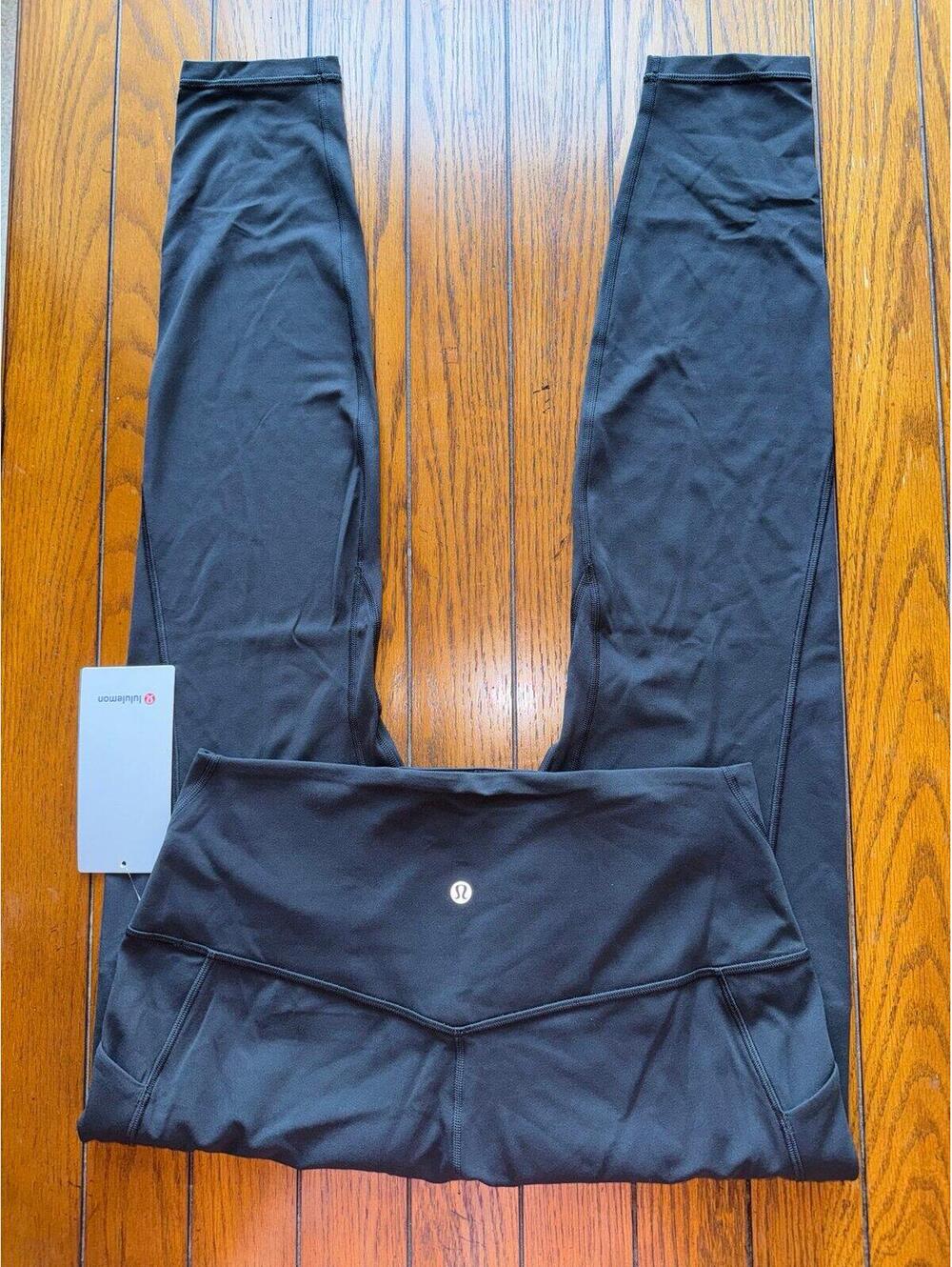 Lululemon Align With Pockets High Rise 28” Black Size 12 NWT
